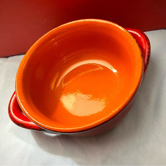 De Silva Italian Stoneware Pottery, Terra Cotta Red Bowl - Picture 4 of 6